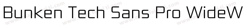 Bunken Tech Sans Pro WideW01SB字体转换